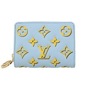 Louis Vuitton Monogram Portefeuille Lou Bifold Wallet Blue Baby